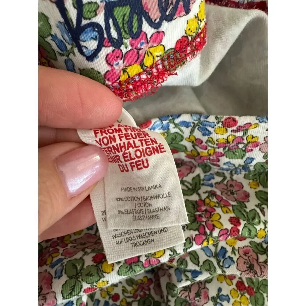 Boden Girls Floral Leggings Size 8-9y